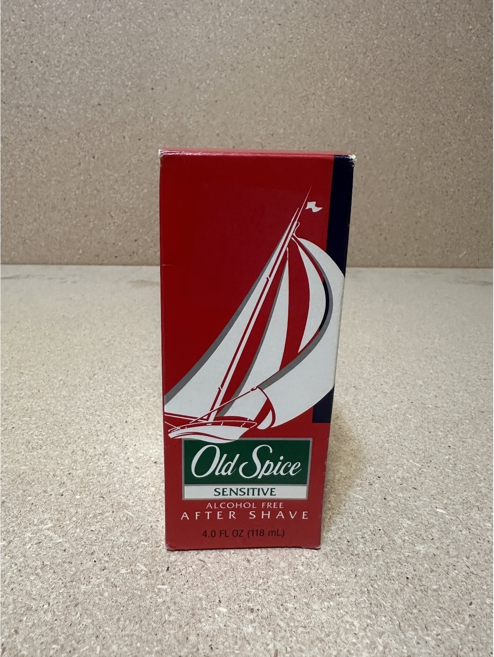 Old Spice Sensitive After Shave 4 oz Vintage 1995-Era Full Opened Box